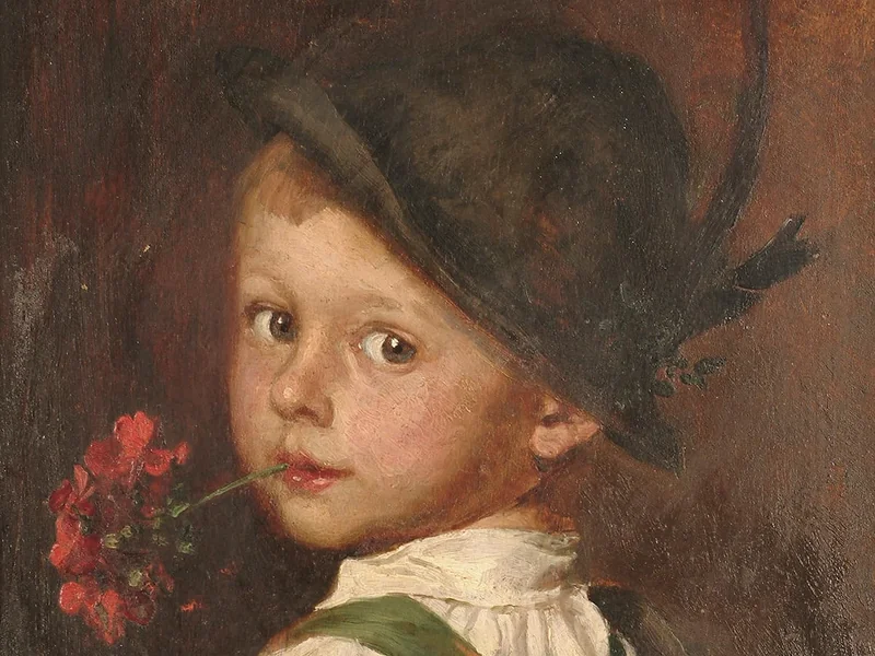 1867-Hermine Munsch - Ritratto di un ragazzo